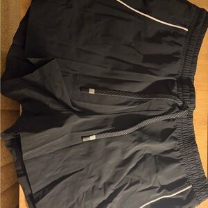 Fabletics Black Shorts with White Accents